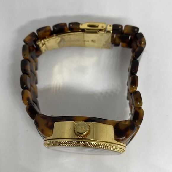 Michael Kors Jet Set MK5038 Women's Brown Acrylic Analog Dial Quartz Watch ZW143 - Picture 8 of 12